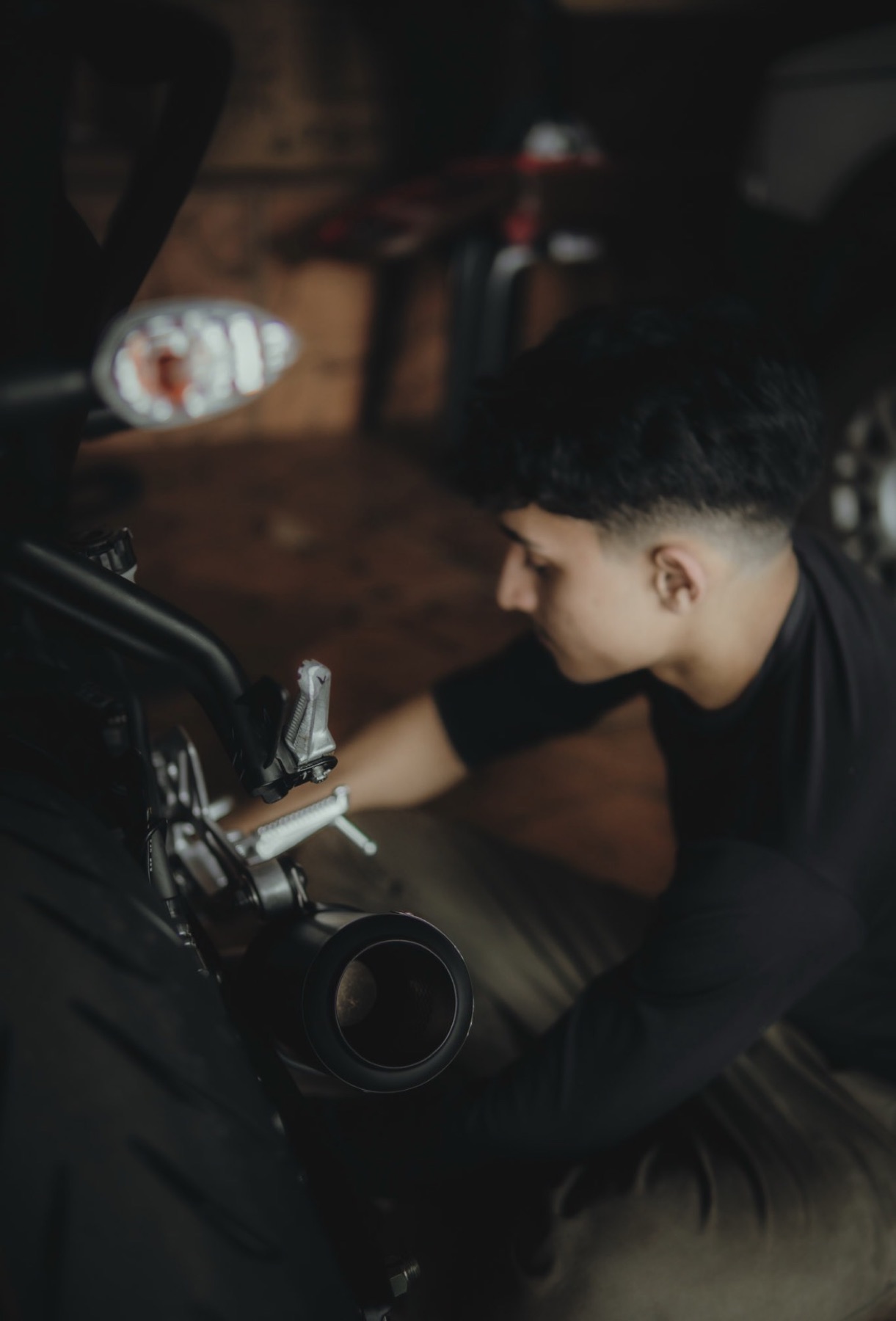 Ensaio fotográfico com motocicleta — foto 14